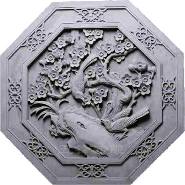 喜鹊登梅（六边形）