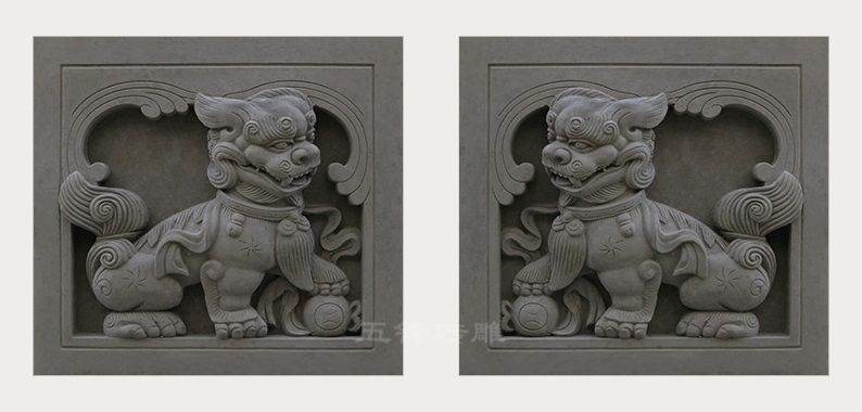 狮子绣球/对