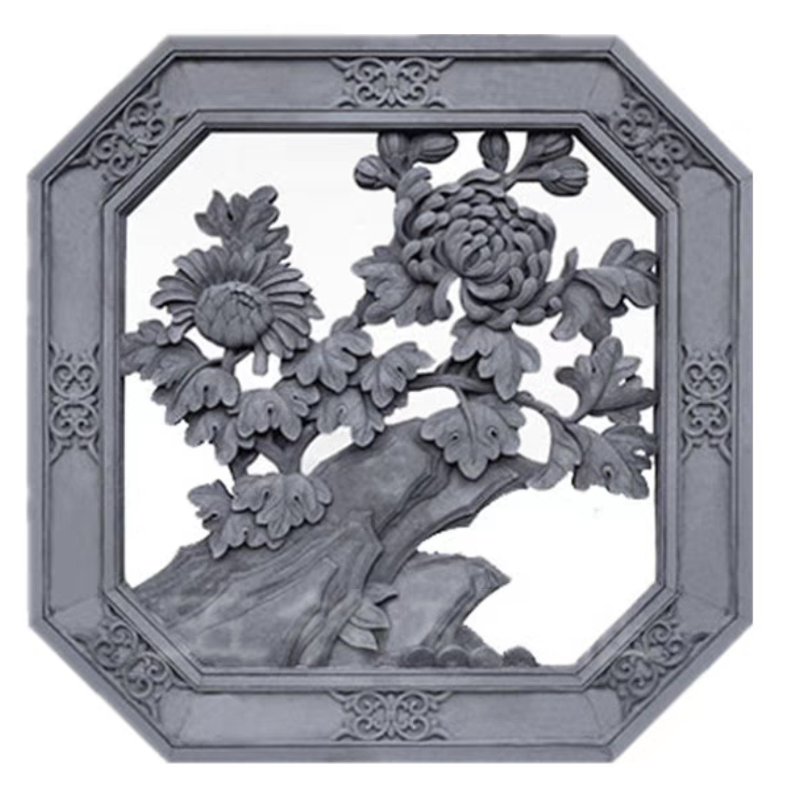 12菊（八边形镂空）